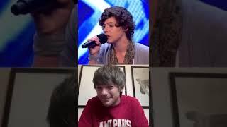 Louis Tomlinsons reacts to Harry Styles X-Factor audition || #xfactor #larry #fypシ゚