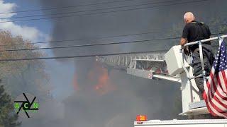 House on Taylor Terrace in Colonia Destroyed by Fire