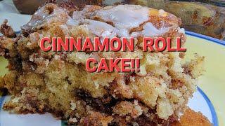 Cinnamon Roll Cake