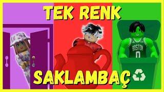 EKİPLE TEK RENK SAKLAMBAÇ ROBLOX HIDE AND SEEK ONE COLOR AYŞEM ECE ARI