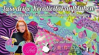  Tulatastische Näh-Inspirationen aus der Nähcommunity - LIVE mit Ina 🪡 & Tula Pink's Untamed Stoffe