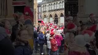 Christmas Carol of School kids, Leighton Buzzard, UK