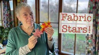 Fabric Stars  A  CHRISTMAS TUTORIAL