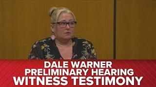 FULL TESTIMONY: Massage therapist who serviced Dee Warner | Dale Warner preliminary hearing