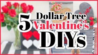 5 CRAZY EASY DOLLAR TREE  DIY VALENTINE’S DAY CRAFTS 2021