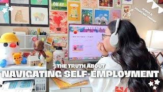 Navigating Self Employment: My Journey as Full-Time Artist with A Small Business | Studio Vlog