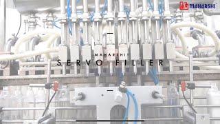 Liquid filling line | Cream Filling | Servo piston Filling machine | High viscous filling | Maharshi