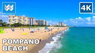 [4K] Pompano Beach Pier, Florida USA - Spring Break Walking Tour Vlog & Vacation Travel Guide 