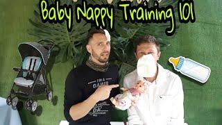 Baby Diaper Changing Challenge !!! How to Change nappy Fast. Day 6 from 365