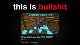 This Minecraft duplication "exploit" is malware (Geekbone dupe)