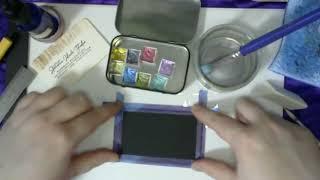 Swatching Artistic ideals Studio Handmade Watercolors Shimmer Paint