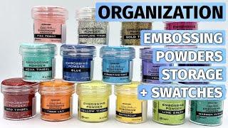 Craft Room Organization: Embossing Powders