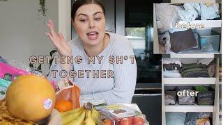 GYST DAY | Cleaning & Reorganising, Meal Planning & Grocery Shop VLOG