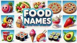 Food Names and Sentences for Kids | Learn English with Fun Pictures!