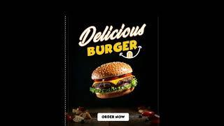 Delicious Burger Post Design