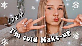 I’m COLD MAKE-UP TREND ️️CUTE WINTER LOOK  GRWM | HEY ISI