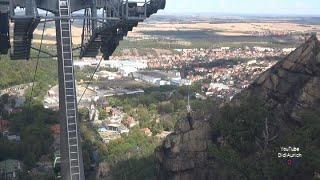 von Thale zum Hexentanzplatz mit der Kabinenbahn Bodetal Seilbahn Seilbahnen Thale Erlebniswelt