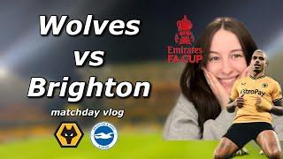 LEMINA SENDS WOLVES THROUGH TO THE FA CUP QUARTER FINAL | Wolves vs Brighton (1-0) Matchday Vlog