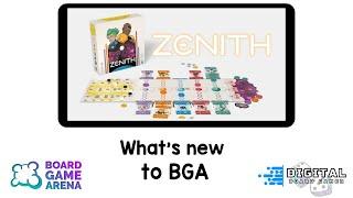 Zenith - What's New To Board Game Arena. 2 Minute overview of Zenith