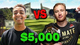 I Challenged UFC Legend Justin Gaethje to a $5,000 Match!