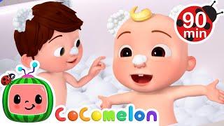 Baby JJ's Bubble Bath Play!  | CoComelon Nursery Rhymes and Kids Songs | Animals for Kids