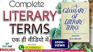 LITERARY TERMS in English Literature in Hindi  | AKSRajveer | Literature Lovers