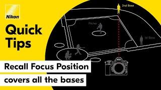 Nikon Quick Tips - How to Use Custom Focus Positions on the Nikon Z 8