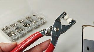 How to use press button machine /How to attach press buttons /Snap Buttons /Button Plier tool Review