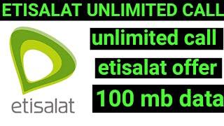 how to get etisalat unlimited call offers?