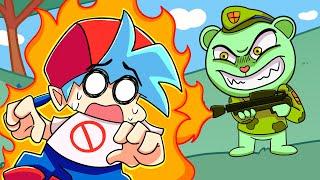 BOYFRIEND vs. FLIPPY?! Friday Night Funkin' Logic | Cartoon Animation