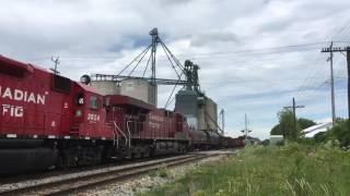 Winchester Ontario Canadian Pacific Railway freight train westbound