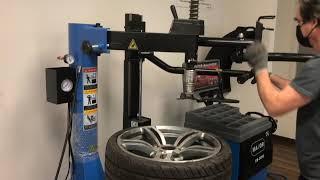 Tire Changer | 215/35/R17 Tire Demounting | Low-Profile & Run-flats Tire Machine