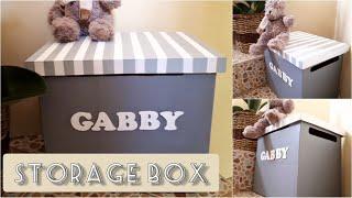 DIY CARDBOARD STORAGE BOX | ORGANIZER