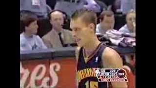 Andris Biedrins Makes 2 Clutch FT's vs Jazz - 5/9/07