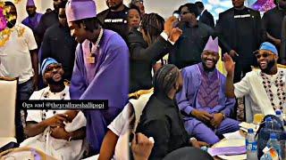 Davido, shallipopi, Poco Lee and Cubana chief priest all at biesloaded wedding ceremony