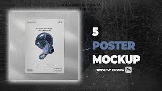 5 FREE POSTER MOCKUPS FOR YOU | "GFX KIT"