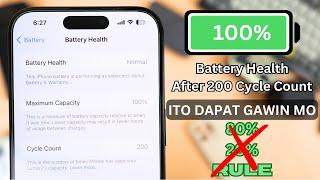 GAWIN MO PARA 100% NG MATAGAL ANG IPHONE BATTERY HEALTH MO