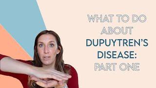 Dupuytren's and finger stiffness