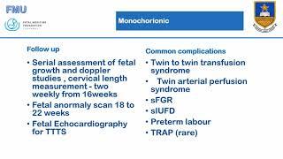 Fetal Medicine Refresher Course-Twins Protocol for the unit by Dr Ndagurwa