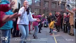 Tanz-Flashmob zum Welt-Down-Syndrom-Tag 2022