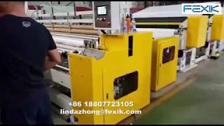 FEXIK-Toilet paper kitchen towel maxi roll high speed rewinding machine