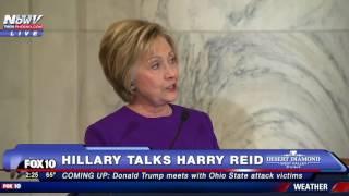 WOW: In RARE Post-Election Appearance, HILLARY CLINTON Pays Tribute to Harry Reid - FNN