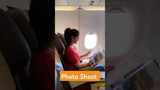 Photoshoot in flight photoshoot #tia #trending #shortvideo