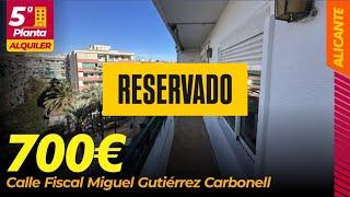  RESERVADO ALICANTE // ALQUILER 700€⭐️ OFERTA / BARRIO GARBINET + ASCENSOR