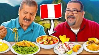 Mexican Dads TRY Peruvian Food!