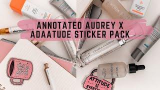 Sharing my Sticker Collection with Annotated Audrey! | Weekly Vlog 7