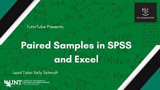 Paired Samples in SPSS and Excel