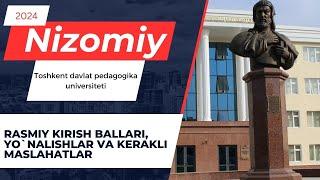 Nizomiy nomidagi Toshkent pedagogika universiteti kirish ballari va umumiy ma`lumotlar | Sifati 4K