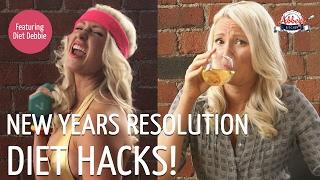 NEW YEARS RESOLUTION DIET HACKS | Smart WEIGHT LOSS, FITNESS & CLEAN EATING Goals | Diet Debbie