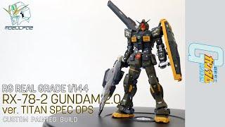 [Custom Painted Build] RG RX 78 2 GUNDAM 2.0 TITAN SPEC OPS